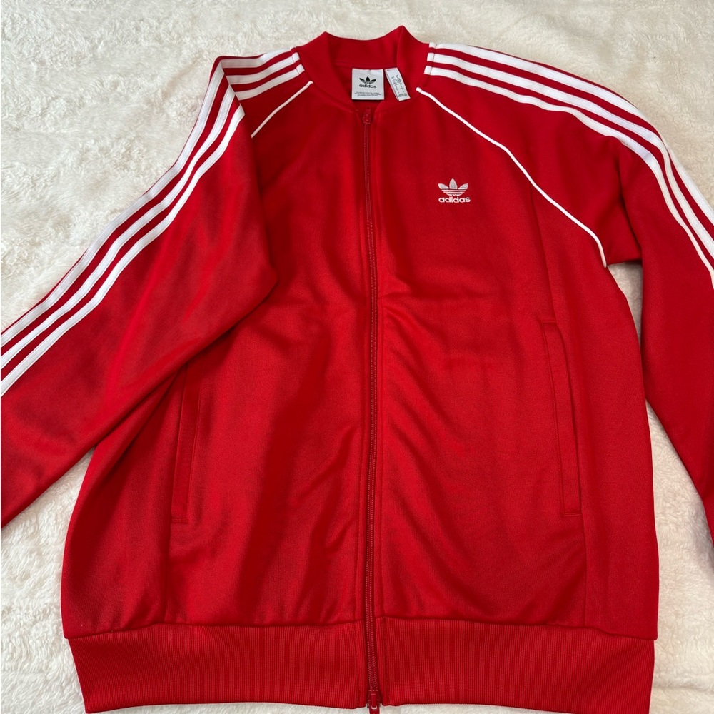 Adidas full zip track jacket